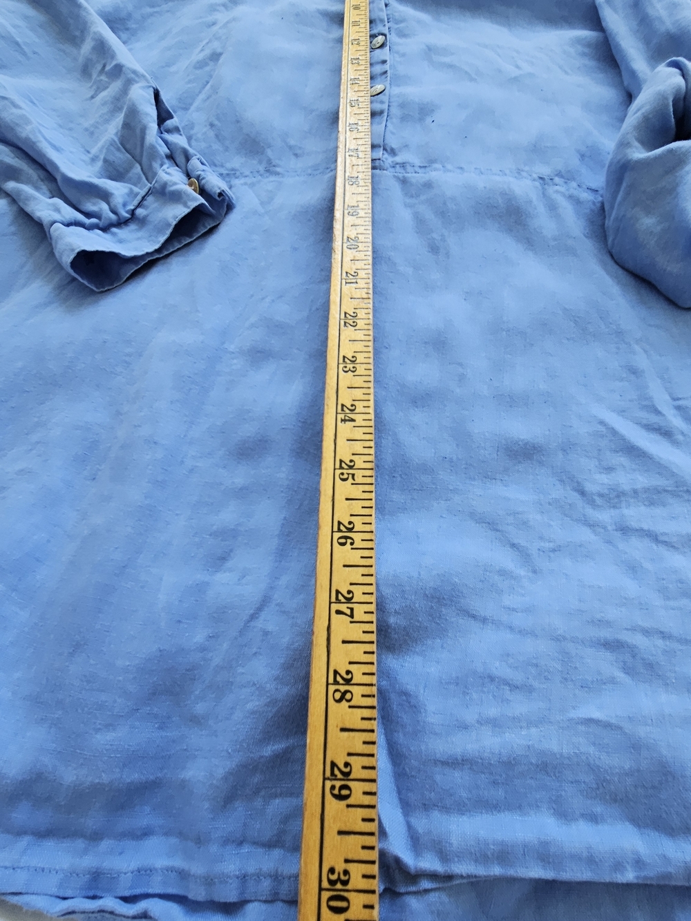 J. Jill Linen Blue  Tunic Size 3X - Picture 3 of 7